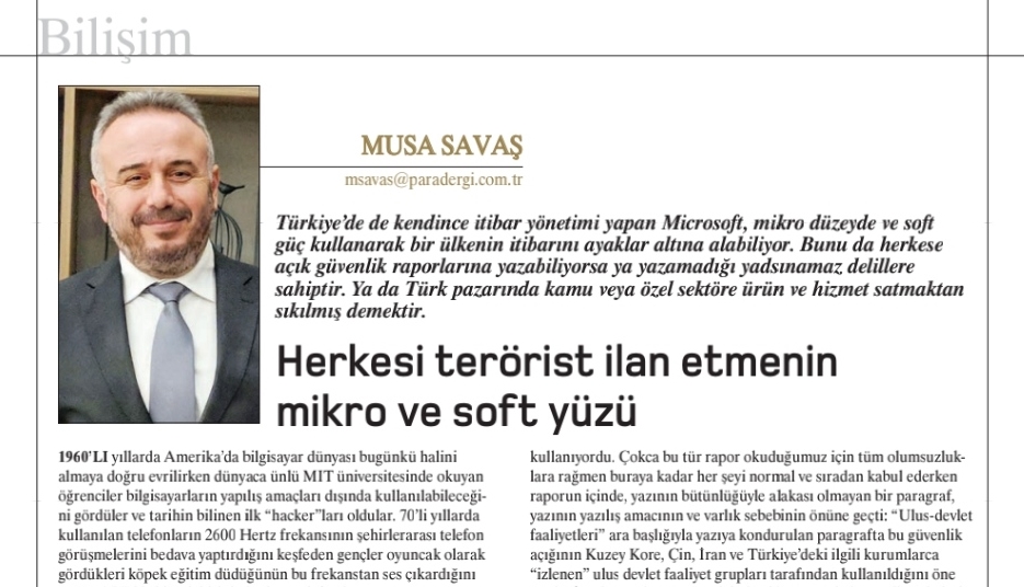 Herkesi terörist ilan etmenin mikro ve soft yüzü